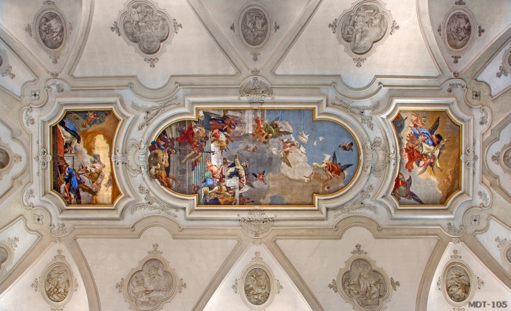 Mẫu dán trần họa tiết MDT-105